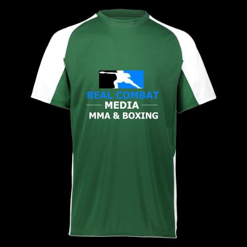 RCM MMA & BOXING Light Blue White Text - Augusta Sportswear Adult Cutter Jersey