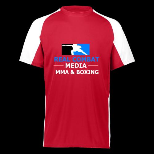 RCM MMA & BOXING Light Blue White Text - Augusta Sportswear Adult Cutter Jersey