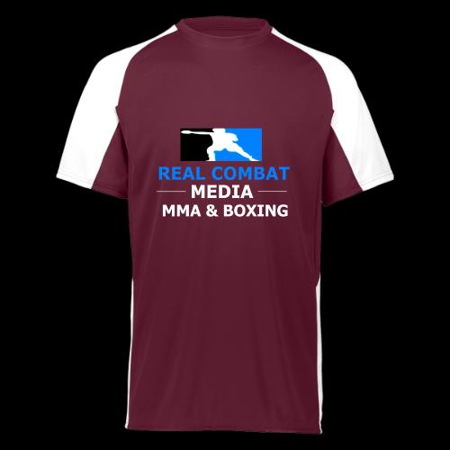 RCM MMA & BOXING Light Blue White Text - Augusta Sportswear Adult Cutter Jersey