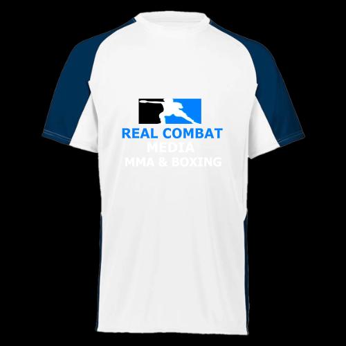 RCM MMA & BOXING Light Blue White Text - Augusta Sportswear Adult Cutter Jersey