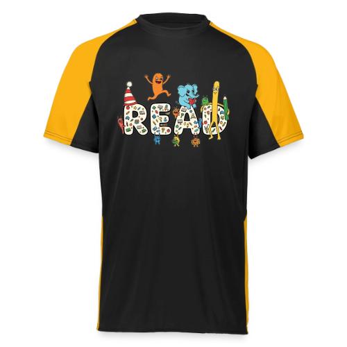 Whimsical READ Kids Cartoon - Augusta Sportswear Adult Cutter Jersey