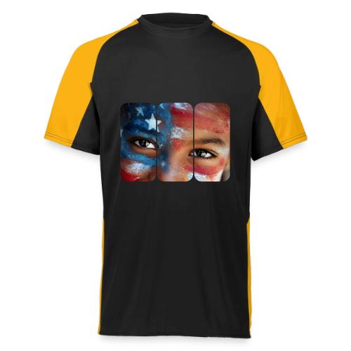 USA: Eyes of the Flag - Augusta Sportswear Adult Cutter Jersey
