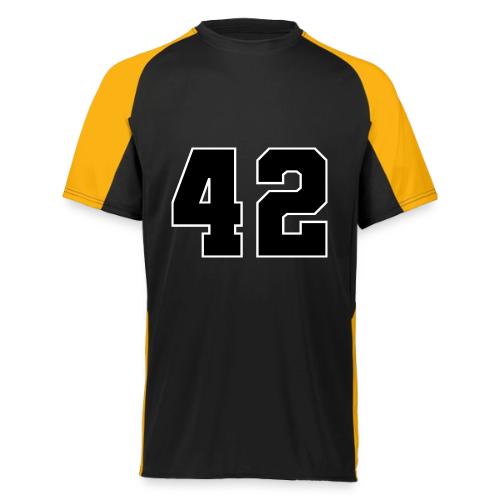 Varsity Number 42 Sports Style - Augusta Sportswear Adult Cutter Jersey