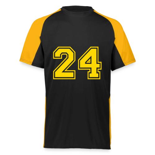 Number 24 in a classic athletic collegiate font - Augusta Sportswear Adult Cutter Jersey