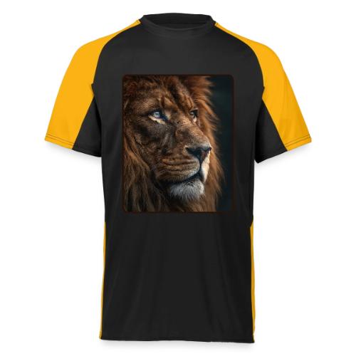 Lion Portrait Majestic Wildlife Design - Augusta Sportswear Adult Cutter Jersey