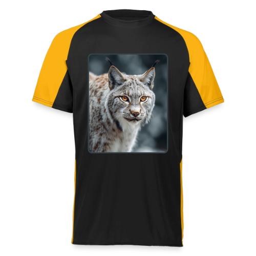 Lynx Portrait Piercing Eyes Design - Augusta Sportswear Adult Cutter Jersey