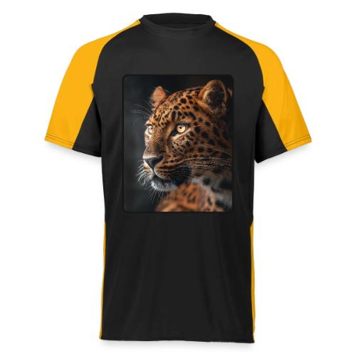 Amur Leopard Face Wildlife Design - Augusta Sportswear Adult Cutter Jersey