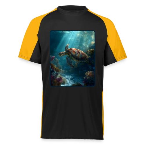 Sea Turtle Coral Reef Design - Augusta Sportswear Adult Cutter Jersey