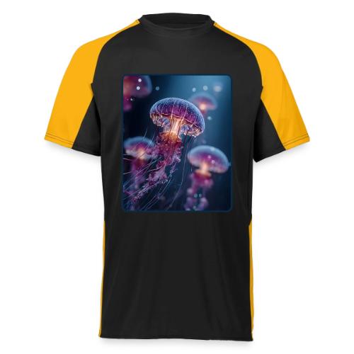 Glowing Jellyfish Deep Sea Design - Augusta Sportswear Adult Cutter Jersey