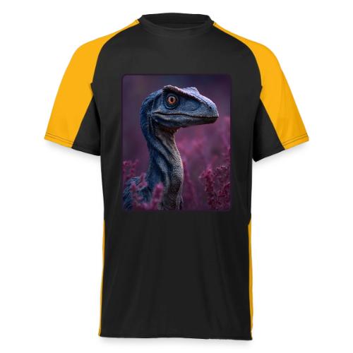 Blue Velociraptor Portrait Design - Augusta Sportswear Adult Cutter Jersey