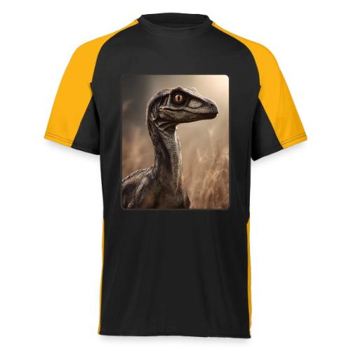 Velociraptor Feathered Portrait Design - Augusta Sportswear Adult Cutter Jersey