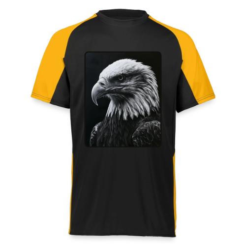 Black White Bald Eagle Design - Augusta Sportswear Adult Cutter Jersey