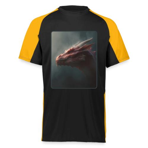 Red Dragon Fog Portrait Design - Augusta Sportswear Adult Cutter Jersey