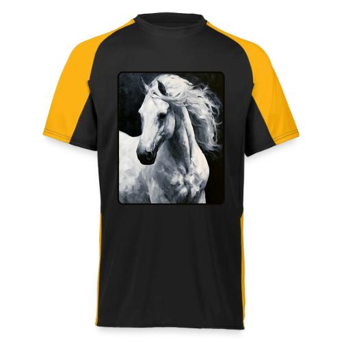 White Horse Oil Painting Design - Augusta Sportswear Adult Cutter Jersey