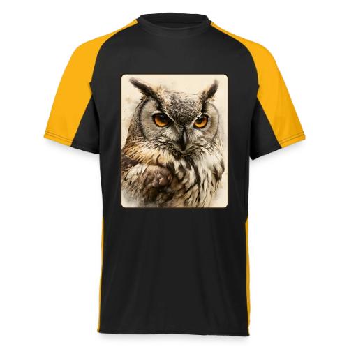 Great Horned Owl Watercolor Design - Augusta Sportswear Adult Cutter Jersey
