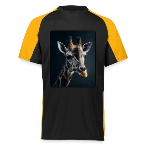 Majestic Giraffe Artistic Portrait Design - Augusta Sportswear Adult Cutter Jersey