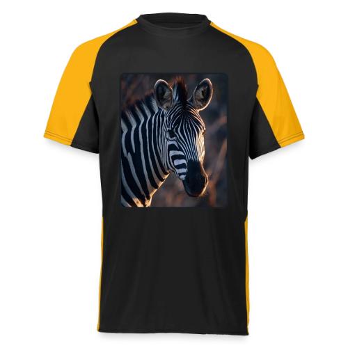 Majestic Zebra Sunset Portrait Design - Augusta Sportswear Adult Cutter Jersey