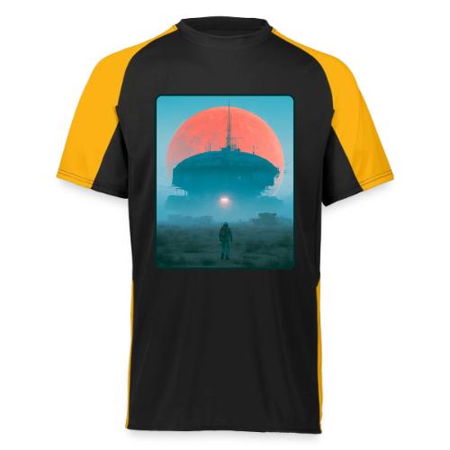 Astronaut Alien Outpost Design - Augusta Sportswear Adult Cutter Jersey