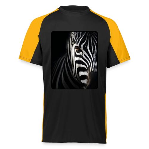 Zebra High Contrast Portrait Design - Augusta Sportswear Adult Cutter Jersey