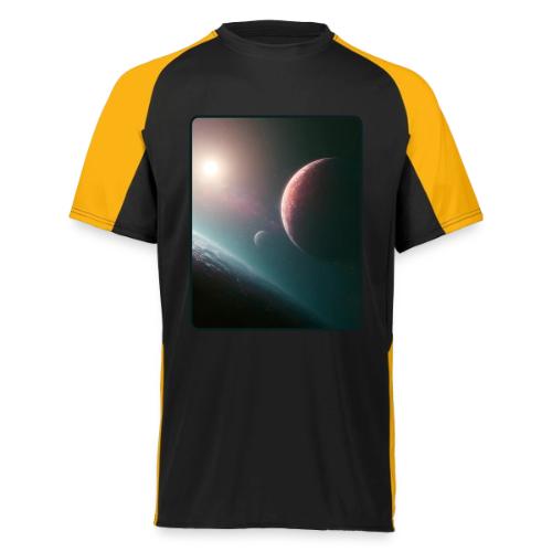 Deep Space Planet Horizon Art - Augusta Sportswear Adult Cutter Jersey
