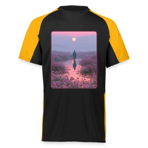 Ethereal Sunset Flower Field Art - Augusta Sportswear Adult Cutter Jersey