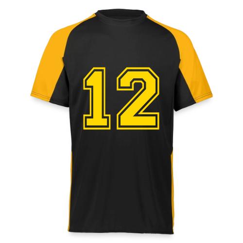 Number 12 in a classic athletic collegiate font - Augusta Sportswear Adult Cutter Jersey