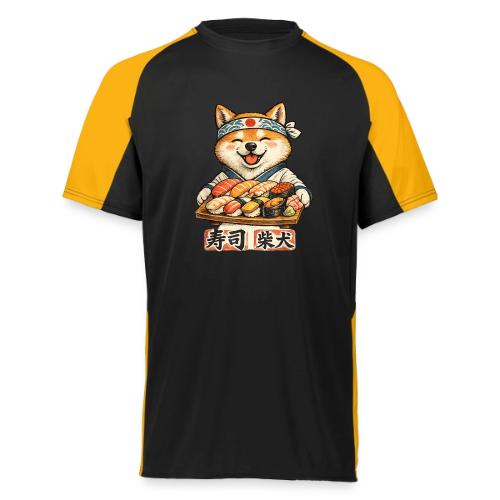 Funny Shiba Inu Sushi Kawaii Dog Tee - Augusta Sportswear Adult Cutter Jersey