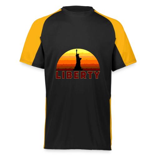 USA: Sunset Liberty Bold - Augusta Sportswear Adult Cutter Jersey