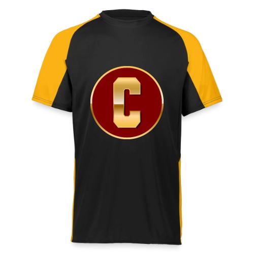 Letter C – Capital Varsity Alphabet Monogram - Augusta Sportswear Adult Cutter Jersey