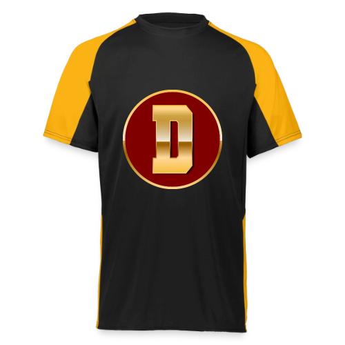 Letter D – Capital Varsity Alphabet Monogram - Augusta Sportswear Adult Cutter Jersey