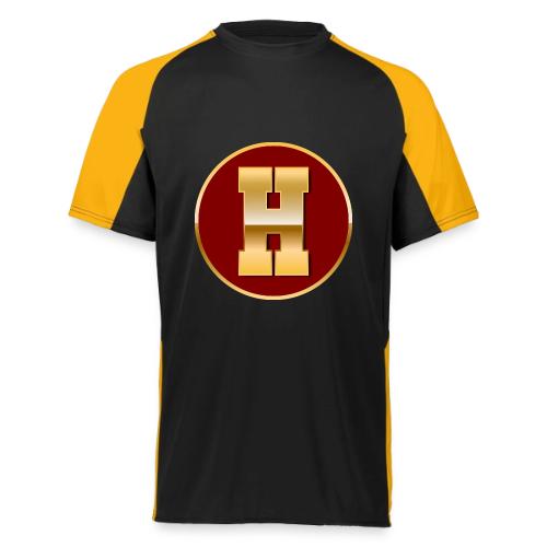 Letter H – Capital Varsity Alphabet Monogram - Augusta Sportswear Adult Cutter Jersey