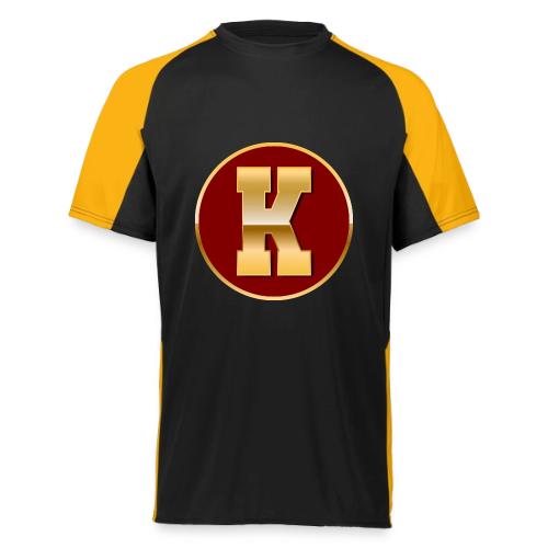 Letter K – Capital Varsity Alphabet Monogram - Augusta Sportswear Adult Cutter Jersey