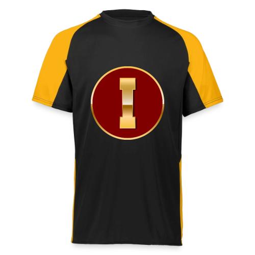 Letter I – Capital Varsity Alphabet Monogram - Augusta Sportswear Adult Cutter Jersey