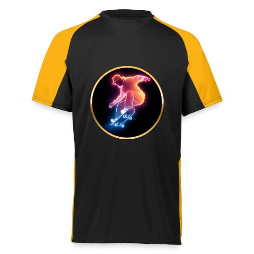 Skateboarding: Golden Trick Rider - Augusta Sportswear Adult Cutter Jersey