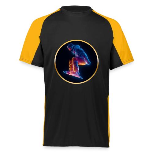 Snowboarding: Arctic Neon Leap - Augusta Sportswear Adult Cutter Jersey