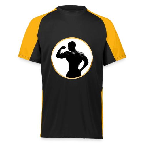 Bodybuilder: Classic Flex Emblem - Augusta Sportswear Adult Cutter Jersey