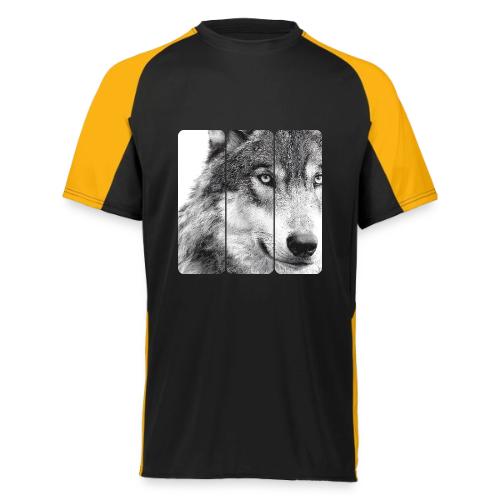 Wolf Face Triptych: Silent Alpha - Augusta Sportswear Adult Cutter Jersey