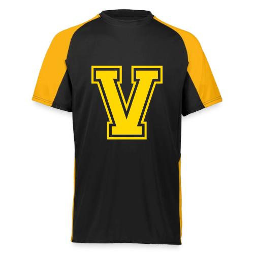 Letter V – Capital Athletic Alphabet Monogram - Augusta Sportswear Adult Cutter Jersey