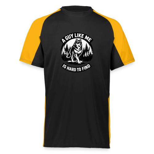 Funny Wolf Shirt – Hard to Find Retro Tee - Augusta Sportswear Adult Cutter Jersey