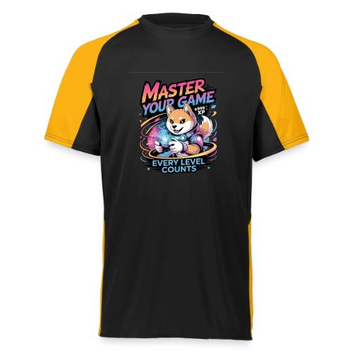Cute Gamer Shiba Inu Level Up - Augusta Sportswear Adult Cutter Jersey