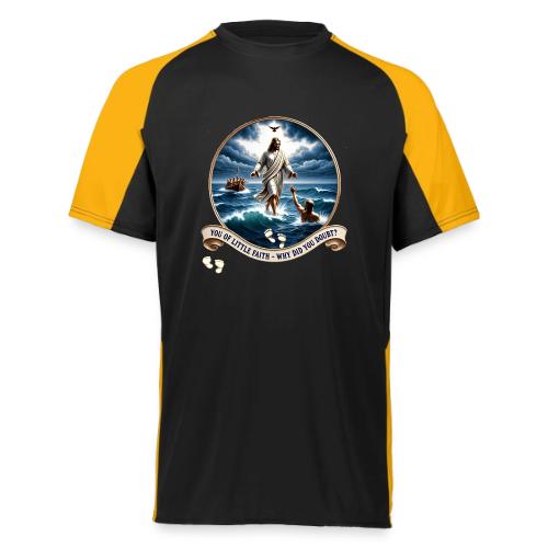 Walking On Water Faith T Shirt, Christian Miracle - Augusta Sportswear Adult Cutter Jersey