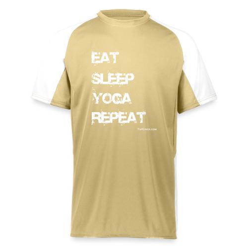 Eat Sleep Yoga Repeat - wb - TC - Augusta Sportswear Adult Cutter Jersey