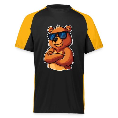 Cool Bear Sunglasses Cartoon Design - Augusta Sportswear Adult Cutter Jersey