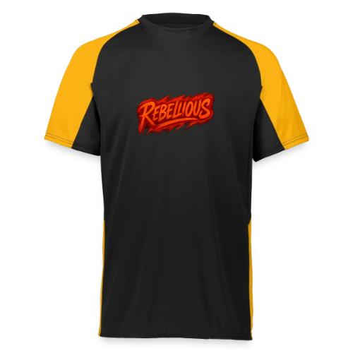 Rebellious Graffiti Neon Orange Streetwear T-Shirt - Augusta Sportswear Adult Cutter Jersey