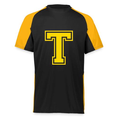 Letter T – Capital Athletic Alphabet Monogram - Augusta Sportswear Adult Cutter Jersey