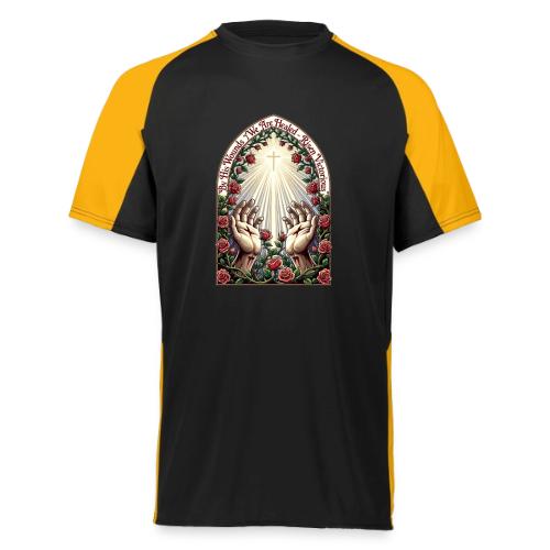 Easter By His Wounds Healed T Shirt, Renewal Gift - Augusta Sportswear Adult Cutter Jersey