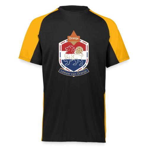 Netherlands Lion Crest T-Shirt, Dutch Badge Gift - Augusta Sportswear Adult Cutter Jersey
