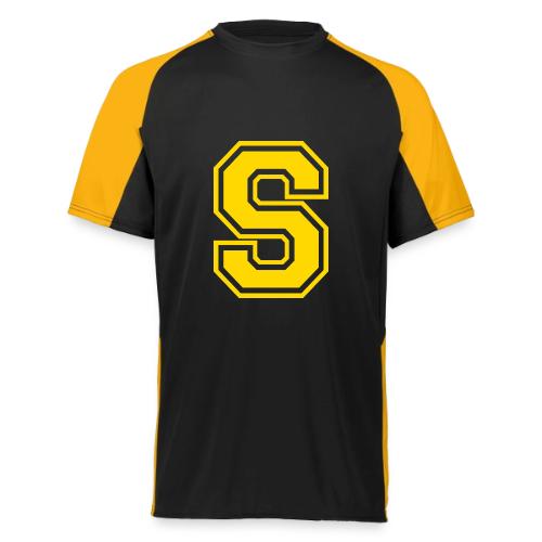 Letter S – Capital Athletic Alphabet Monogram - Augusta Sportswear Adult Cutter Jersey