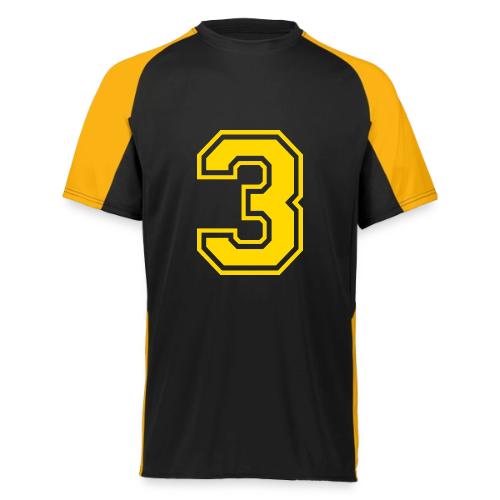 Number 3 in a classic athletic collegiate font - Augusta Sportswear Adult Cutter Jersey