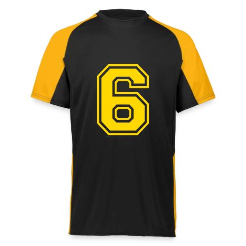 Number 6 in a classic athletic collegiate font - Augusta Sportswear Adult Cutter Jersey